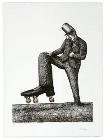 Lithografie Topor - La semelle sainte