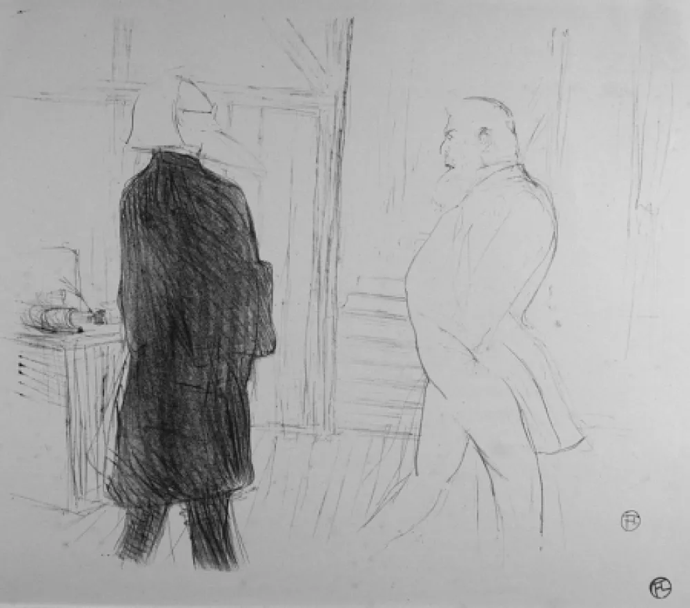Lithografie Toulouse-Lautrec - Antoine et Gémier, dans une Faillite