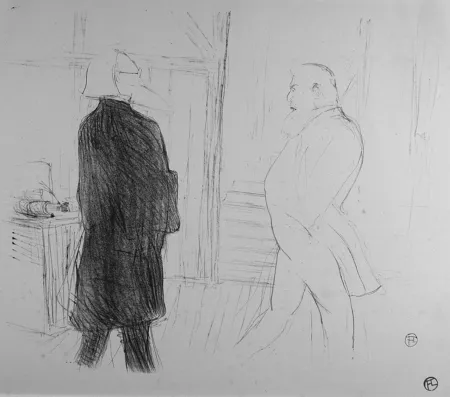 Lithografie Toulouse-Lautrec - Antoine et Gémier, dans une Faillite
