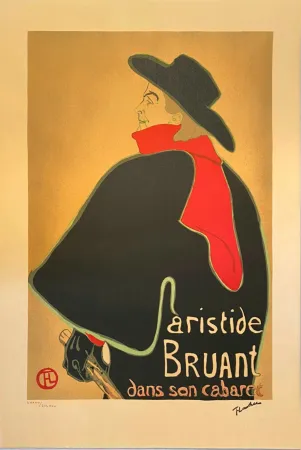 Lithografie Toulouse-Lautrec - Aristide Bruant