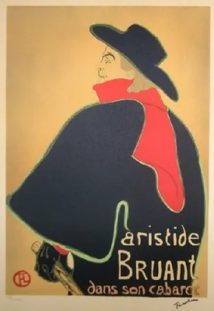 Lithografie Toulouse-Lautrec - Aristide Bruant