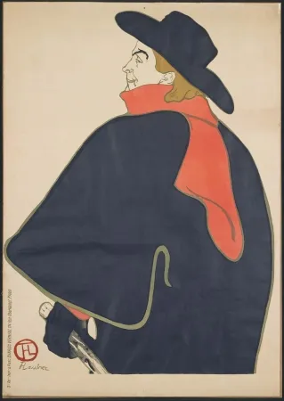 Lithografie Toulouse-Lautrec - Aristide Bruant dans son cabaret