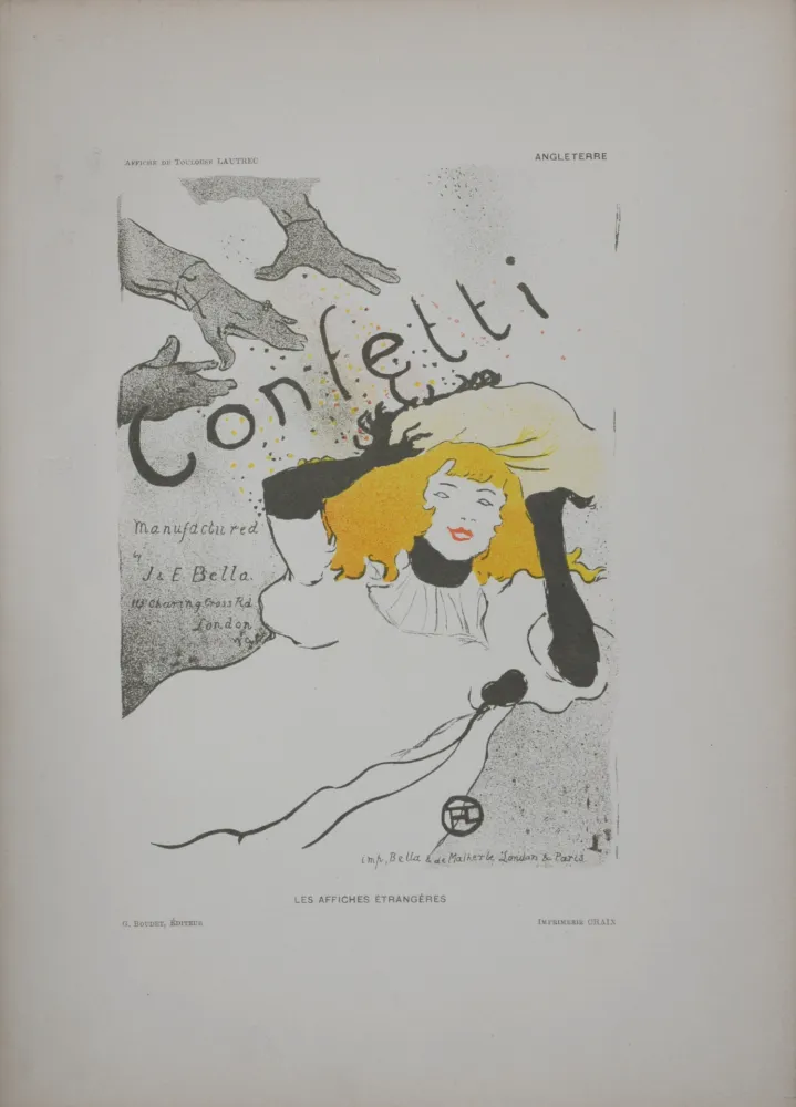 Lithografie Toulouse-Lautrec - Confetti, 1897