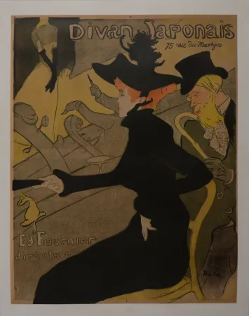 Lithografie Toulouse-Lautrec - Divan Japonais, 1893 - Large original lithograph poster