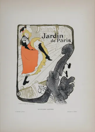 Lithografie Toulouse-Lautrec - Jane Avril, 1896 