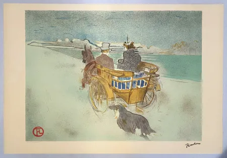 Lithografie Toulouse-Lautrec - La charette anglaise