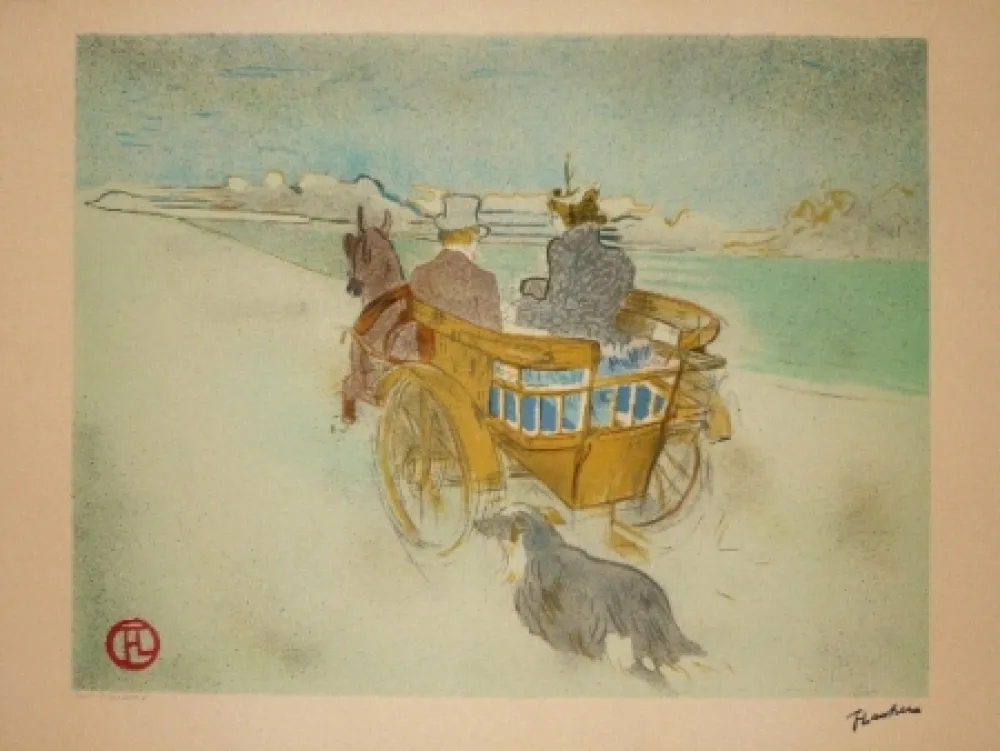 Lithografie Toulouse-Lautrec - La charette Anglaise