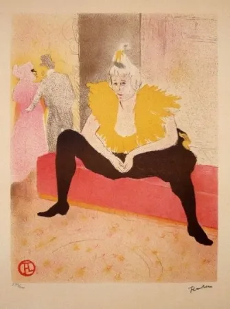Lithografie Toulouse-Lautrec - La Clownesse assise