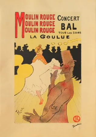 Lithografie Toulouse-Lautrec - LA GOULUE AU MOULIN-ROUGE II