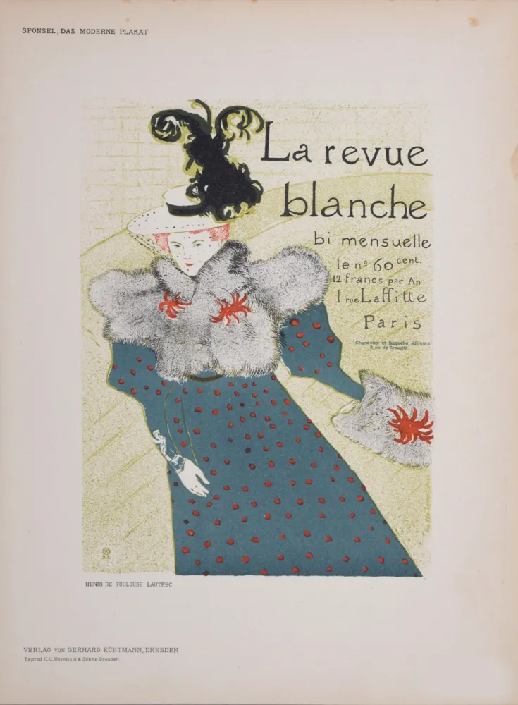 Lithografie Toulouse-Lautrec - La revue blanche, 1897 