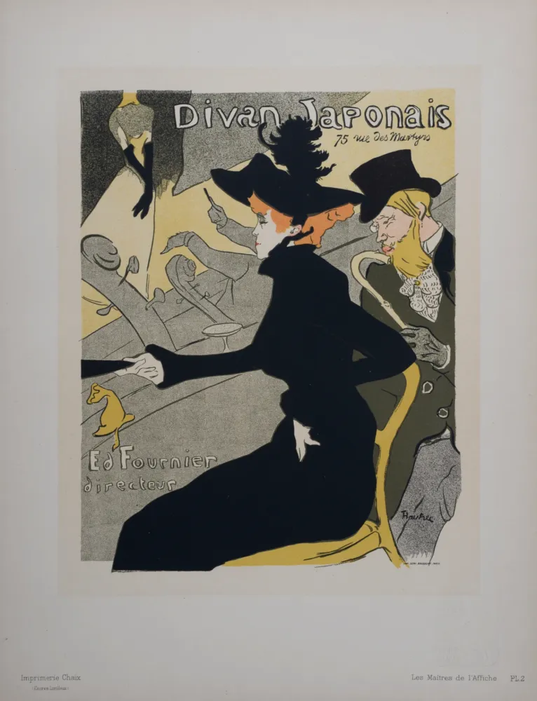 Lithografie Toulouse-Lautrec - Le Divan Japonais, Les Maitres de L’Affiche, 1896