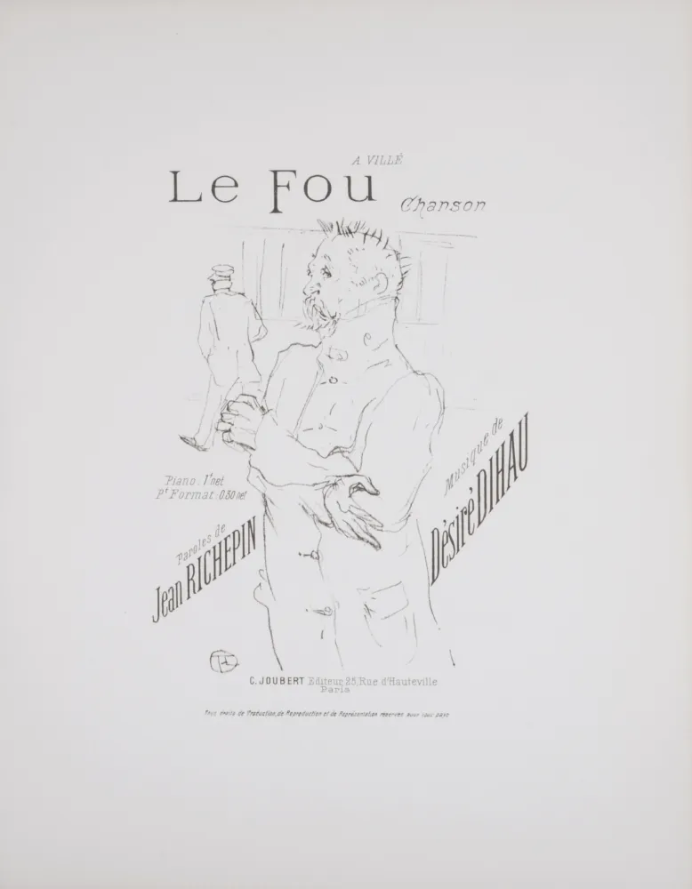 Lithografie Toulouse-Lautrec - Le Fou, 1895