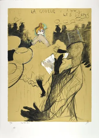 Lithografie Toulouse-Lautrec - LE MOULIN ROUGE : La Goulue & Valentin le désossé, 1891