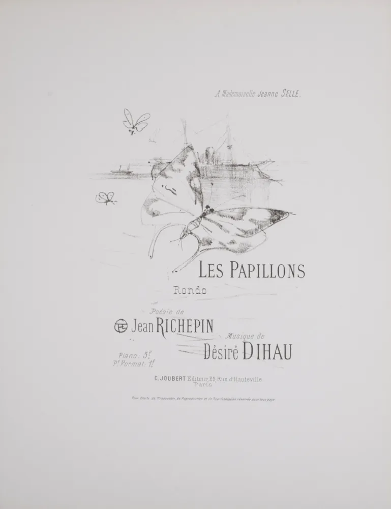 Lithografie Toulouse-Lautrec - Les Papillons, 1895
