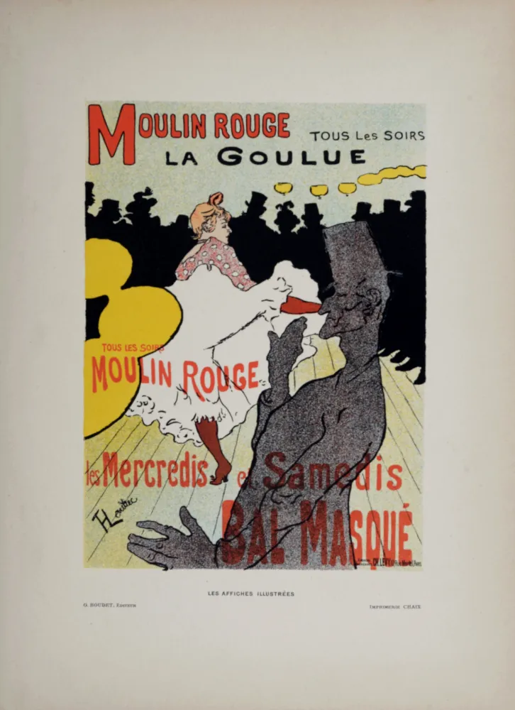 Lithografie Toulouse-Lautrec - Moulin Rouge La Goulue, 1896