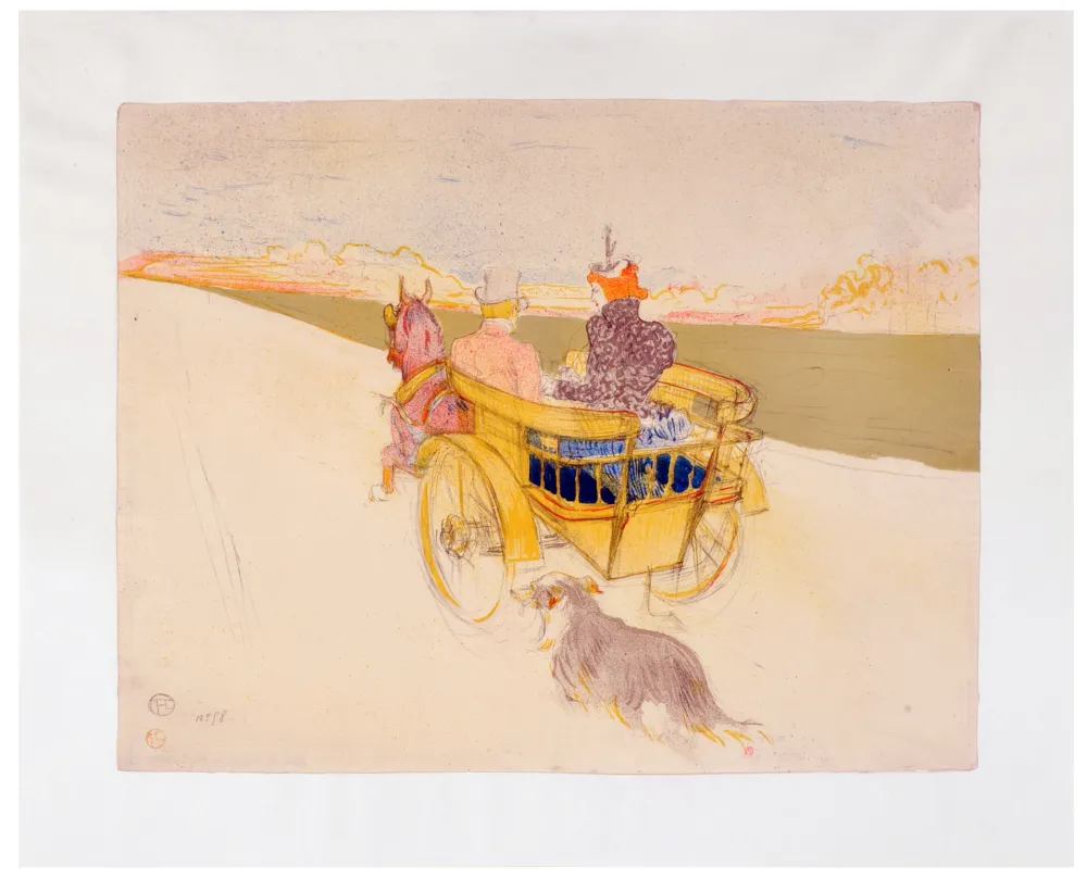 Lithografie Toulouse-Lautrec - Partie de campagne