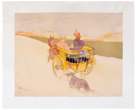 Lithografie Toulouse-Lautrec - Partie de campagne