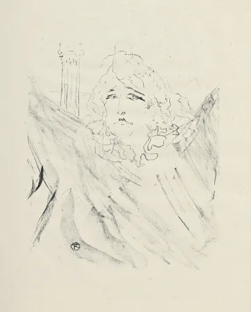 Lithografie Toulouse-Lautrec - Portraits d’Acteurs et d’Actrices : Sarah Bernhardt dans Cléopâtre, 1898