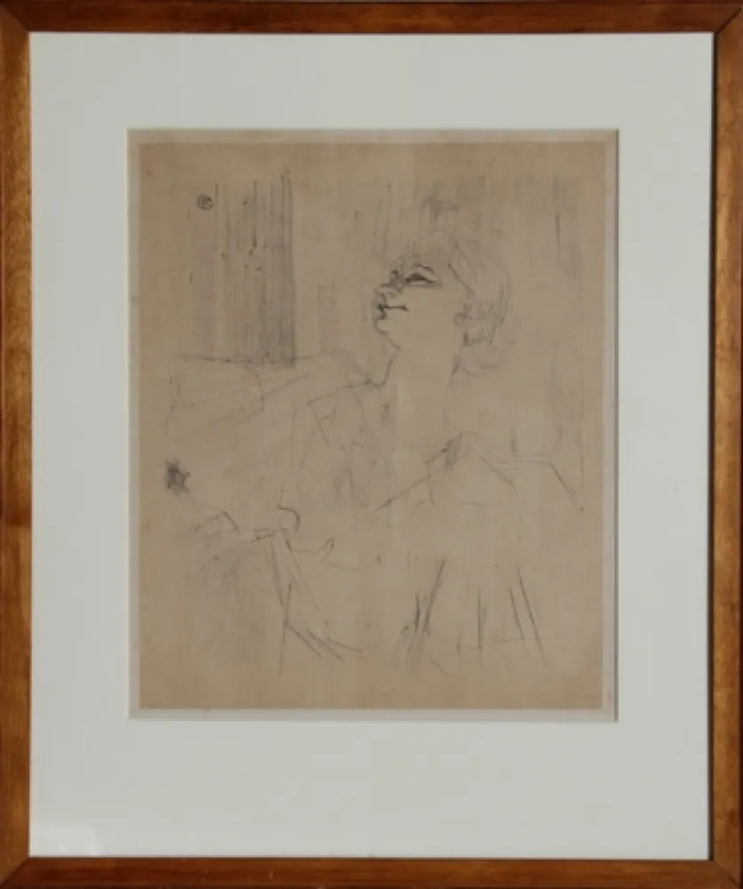 Lithografie Toulouse-Lautrec - Yvette Guilbert - Menilmontant