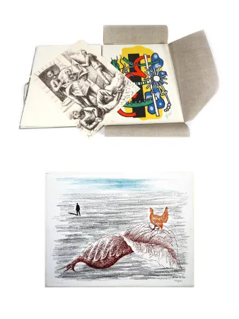 Lithografie Toyen - BRUNIDOR. Portofolio n° 2: Toyen, V. Brauner, F. Léger, H. Michaux, Hérold, Masson, Hélion (1947-1952)