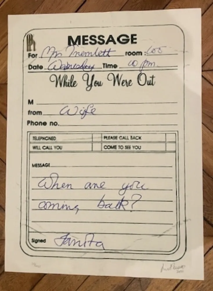 Zeefdruk Tremlett - MESSAGE