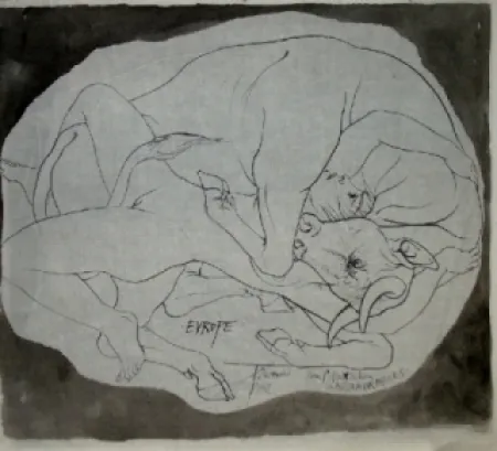 Lithografie Trémois - Europe et les Metamorphoses