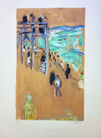 Lithografie Truphemus - La passerelle