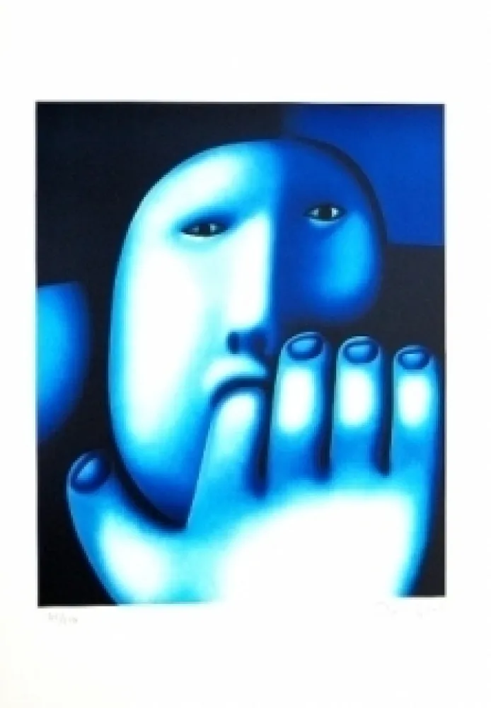 Zeefdruk Tselkov - Sans titre