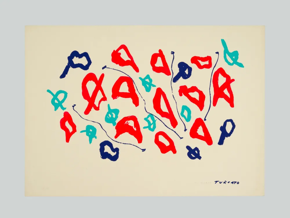 Lithografie Turcato - Composizione