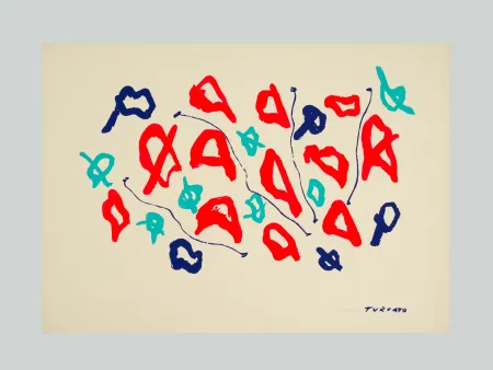 Lithografie Turcato - Composizione