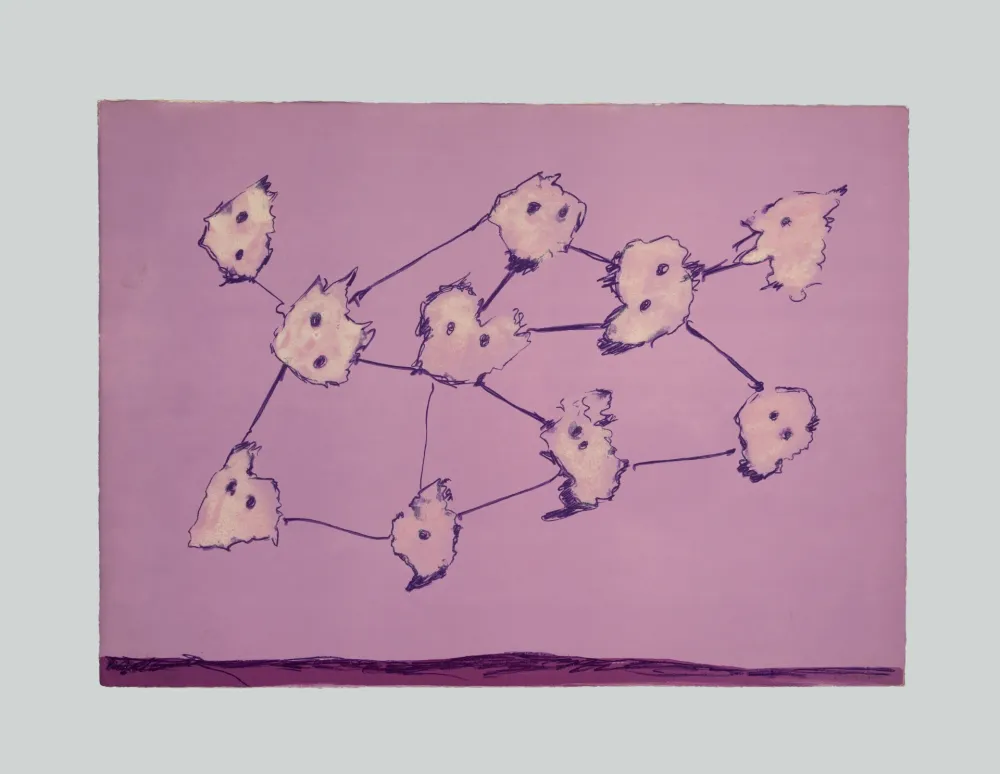 Lithografie Turcato - Composizione