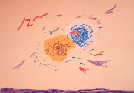 Lithografie Turcato - Composizione