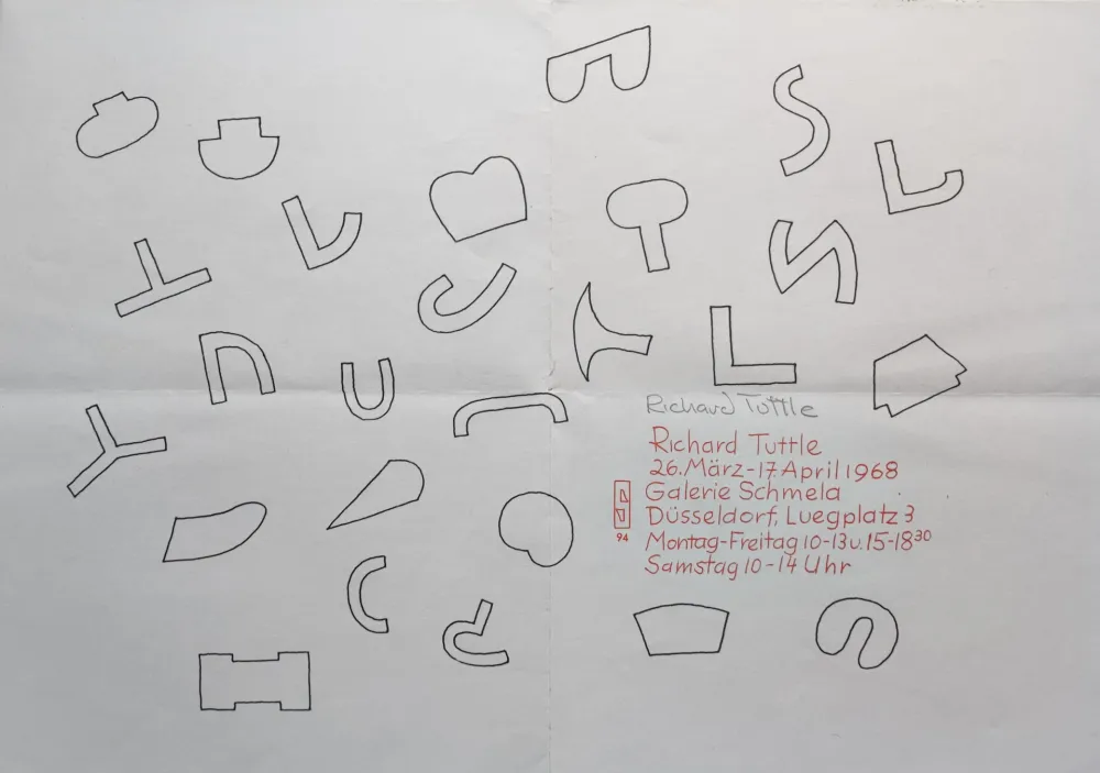 Zeefdruk Tuttle - Cloth Pieces und Skulpturen, 1968.