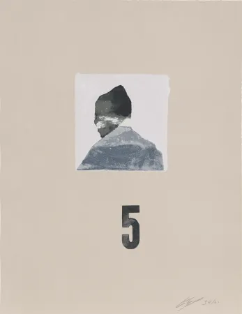 Zeefdruk Tuymans - Zelfportret (1982)