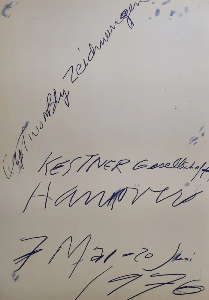 Geen Techniek Twombly - Zeichnungen. Kestner Gesellschaft Hannover 7 Mai – 20 Juni 1976.