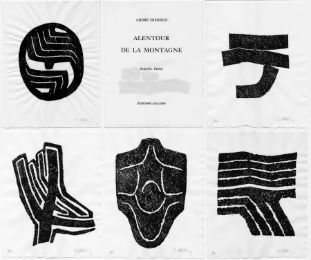 Geïllustreerd Boek Ubac - André Frénaud: ALENTOUR DE LA MONTAGNE. 1/20 avec suite complète signée (1980)