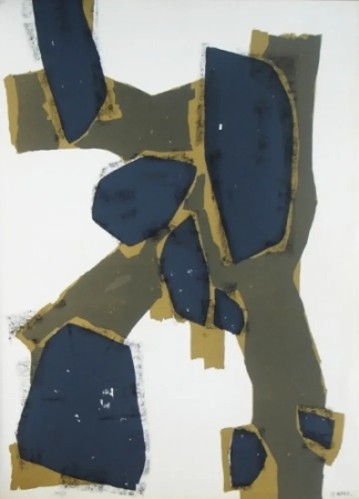 Lithografie Ubac - Arbres et pierres