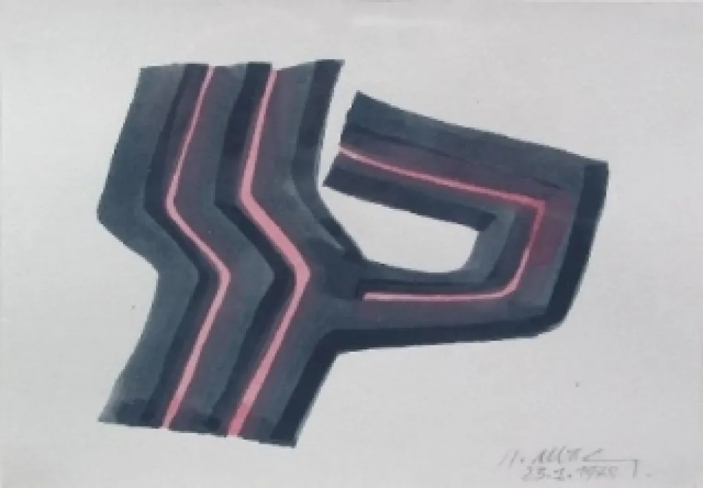 Geen Techniek Ubac - Composition abstraite 1