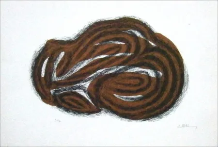 Lithografie Ubac - Corps endormi