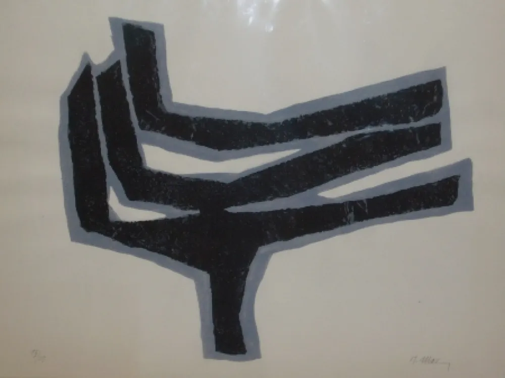 Lithografie Ubac - Empeinte ardoise