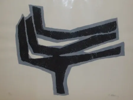 Lithografie Ubac - Empeinte ardoise