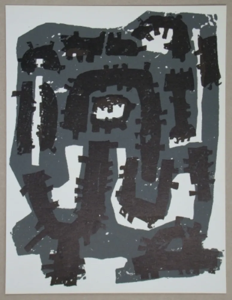 Lithografie Ubac - Gravure sur ardoise pour XXe Siècle