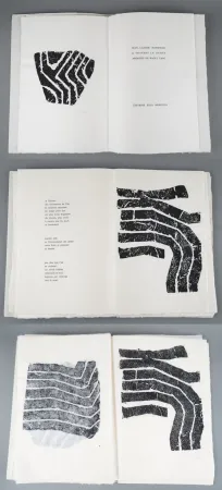Geïllustreerd Boek Ubac - J.-P. Schneider. À TRAVERS LA DURÉE. Avec 16 gravures de Raoul Ubac sur ardoise ou sur linoléum (1975)