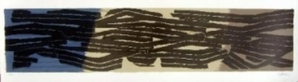 Lithografie Ubac - Paysage aux sillons 7