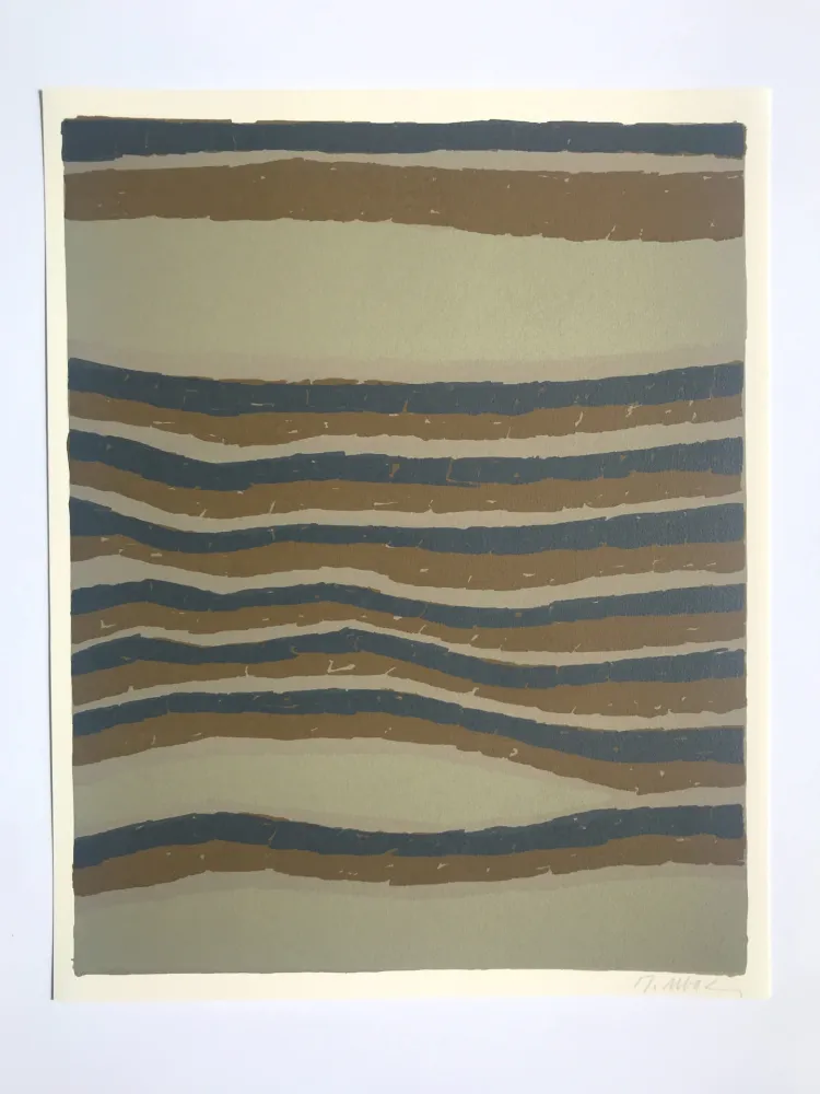 Lithografie Ubac - Routes (la Terre III)