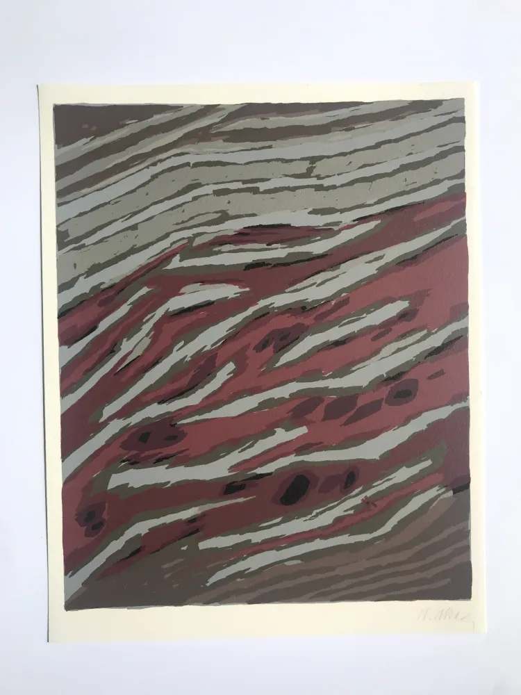 Lithografie Ubac - Terrassements (La terre II)