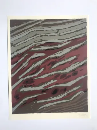 Lithografie Ubac - Terrassements (La terre II)