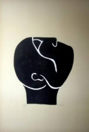 Lithografie Ubac - Tête levée