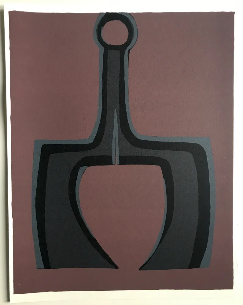 Lithografie Ubac - Travailler le sol (La terre I)