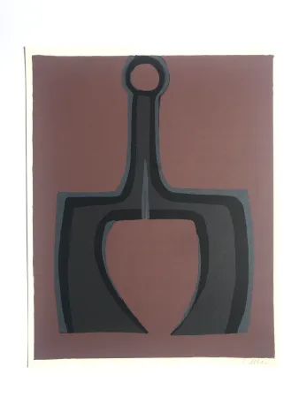 Lithografie Ubac - Travailler le sol (la Terre I)